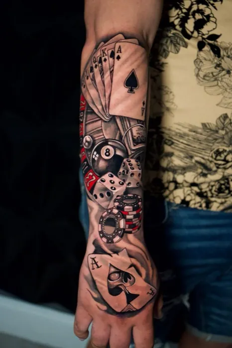 Custom tattoo by Master Tattoo Studio, Tampa