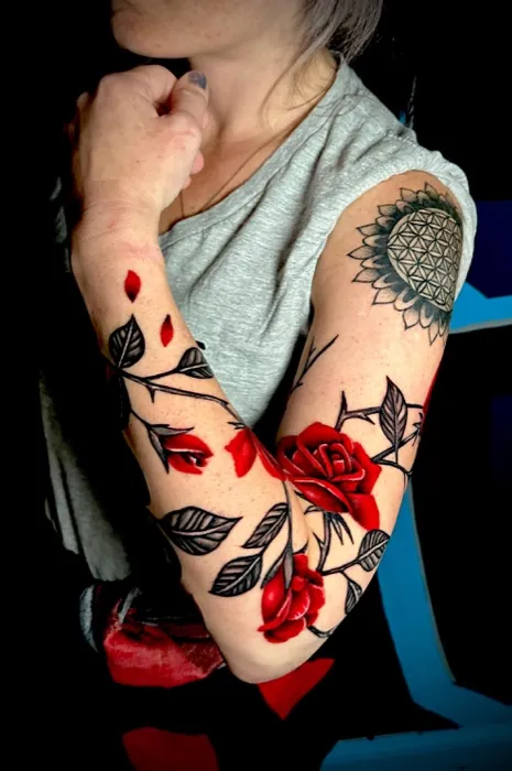 Custom tattoo by Master Tattoo Studio, Tampa