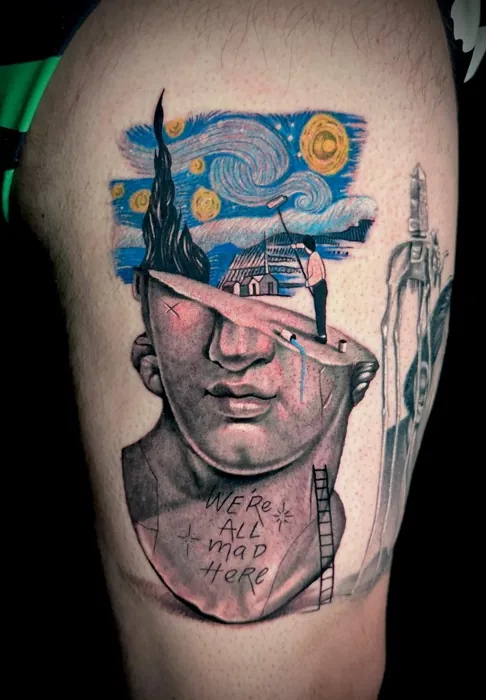 Custom tattoo by Master Tattoo Studio, Tampa
