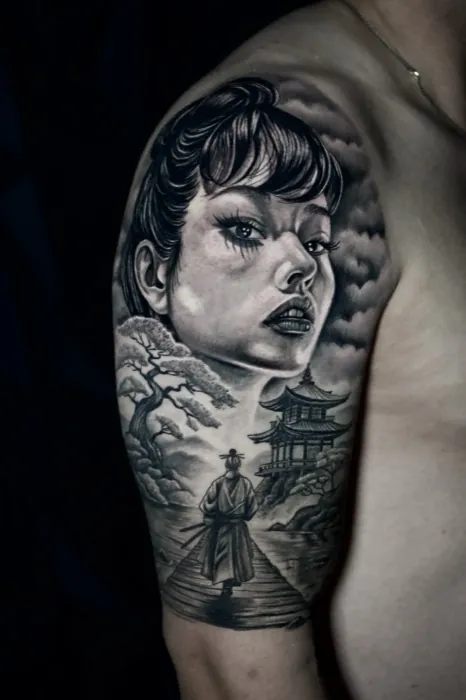Custom tattoo by Master Tattoo Studio, Tampa